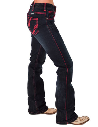 Ruby Natural Waist Bootcut Jeans by Cowgirl Tuff – Apparel from Bronco Western Supply Co.