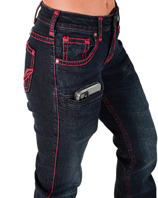 Ruby Natural Waist Bootcut Jeans by Cowgirl Tuff – Apparel from Bronco Western Supply Co.