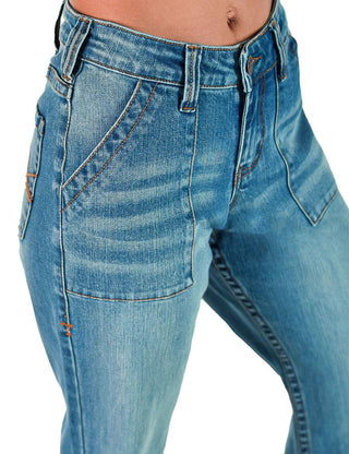 Rustee DFMI Wide Leg Trouser Jeans By Cowgirl Tuff by Cowgirl Tuff – Apparel from Bronco Western Supply Co.
