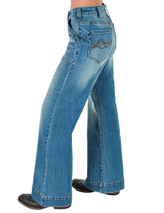 Rustee DFMI Wide Leg Trouser Jeans By Cowgirl Tuff by Cowgirl Tuff – Apparel from Bronco Western Supply Co.