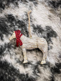 Rustic Horse with Bow Ornament - Gift Items - Gift Corral - Bronco Western Supply Co.