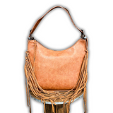 Tammy Concealed Carry Hobo Bag - Brown