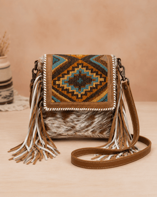 Sable Creek Rug and Hair-On Shoulder Bag in Natural by Myra Bag – Purses & Wallets from Bronco Western Supply Co.