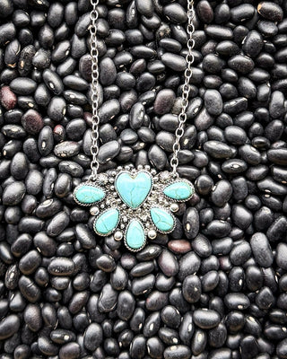 Saddle Bloom Heart Necklace – Jewelry from Bronco Western Supply Co.