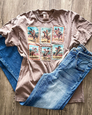 Saddle Post Rodeo Graphic Tee – Apparel from Bronco Western Supply Co.