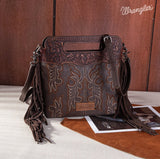 Sadie Wrangler Boot Stitch Crossbody - Coffee - Purses & Wallets - Wrangler - Bronco Western Supply Co.