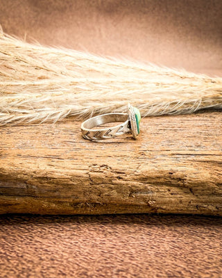 Saguaro Split Sonoran Mountain Palomino Turquoise Adjustable Ring – Rings from Bronco Western Supply Co.