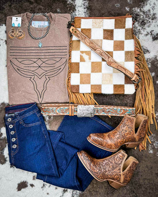 Saloon Stretch Five Button Flare Jeans - Dark Wash – Apparel from Bronco Western Supply Co.