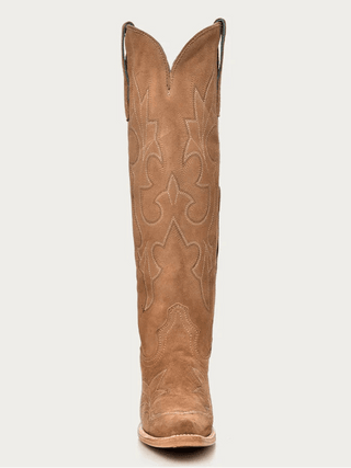 Sand Solstice Tall Suede Snip Toe Boots in Sand by Corral Boots – Women's Boots from Bronco Western Supply Co.