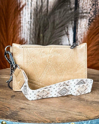Savannah Aztec Card Holder in Khaki by Wrangler – Purses & Wallets from Bronco Western Supply Co.