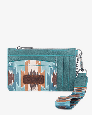 Savannah Aztec Card Holder in Turquoise by Wrangler – Purses & Wallets from Bronco Western Supply Co.