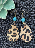 Searcy Leopard Turquoise Earrings - Jewelry - Bronco Western Supply Co. - Bronco Western Supply Co.