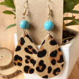 Searcy Leopard Turquoise Earrings - Jewelry - Bronco Western Supply Co. - Bronco Western Supply Co.