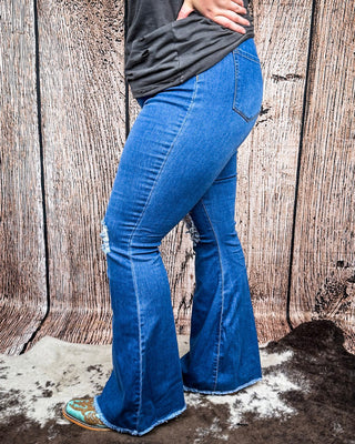 Shannon Flare Jeans - Indigo – Apparel from Bronco Western Supply Co.
