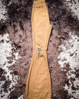 Shannon Flare Jeans - Mocha – Apparel from Bronco Western Supply Co.