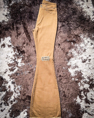 Shannon Flare Jeans - Mocha – Apparel from Bronco Western Supply Co.