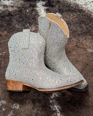 Shay Jewells Bootie in Silver by Roper – Women's Shoes from Bronco Western Supply Co.