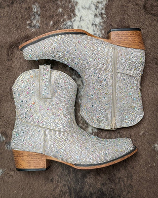 Shay Jewells Bootie in Silver by Roper – Women's Shoes from Bronco Western Supply Co.