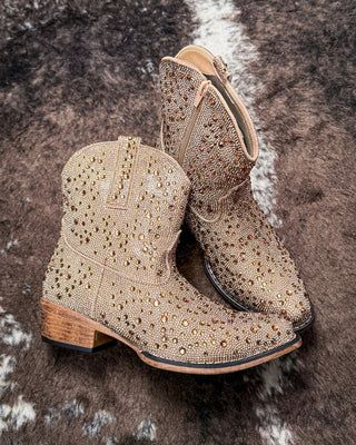 Shay Jewells Bootie in Tan by Roper – Women's Shoes from Bronco Western Supply Co.