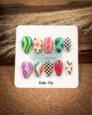 Short Almond Western Press-On Nails – Press-on Nails from Bronco Western Supply Co.