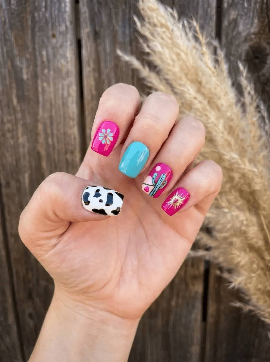 Short Square Western Press-On Nails – Press-on Nails from Bronco Western Supply Co.