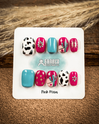 Short Square Western Press-On Nails – Press-on Nails from Bronco Western Supply Co.