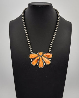 Sierra Fan Fashion Necklace Set in Burnt Orange – Jewelry from Bronco Western Supply Co.