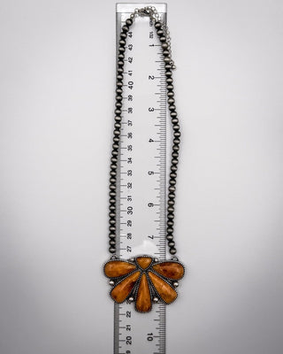 Sierra Fan Fashion Necklace Set in Burnt Orange – Jewelry from Bronco Western Supply Co.