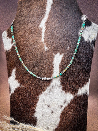 Sierra Verde Turquoise Heishi Necklace – Jewelry from Bronco Western Supply Co.