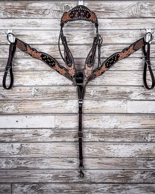 Signature Western Breast Collar and Headstall - Pieces Sold Separate – Horse Tack from Bronco Western Supply Co.