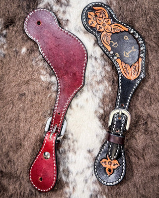 Signature Western Ladies Spur Straps – Spur Straps from Bronco Western Supply Co.