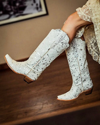 Silver Muse Hair On Snip Toe Boots in Bone by Corral Boots – Women's Boots from Bronco Western Supply Co.