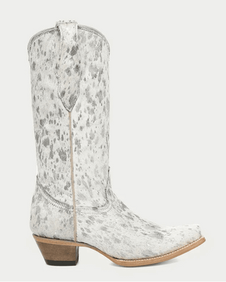 Silver Muse Hair On Snip Toe Boots in Bone by Corral Boots – Women's Boots from Bronco Western Supply Co.
