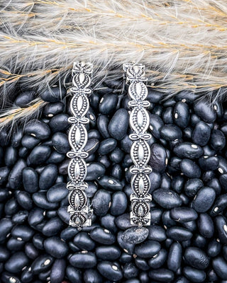 Silver Rowan Scalloped Hoop Earrings – Jewelry from Bronco Western Supply Co.