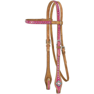 Silver Royal Azalea Browband Headstall – Headstalls & Accessories from Bronco Western Supply Co.