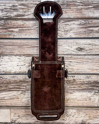 Silver Royal - Leather Rear Cinch/Horn Bag - Tooled – Saddle Bags from Bronco Western Supply Co.