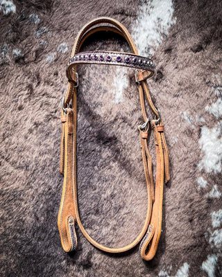Silver Royal Sweet Pea Browband Headstall – Headstalls & Accessories from Bronco Western Supply Co.