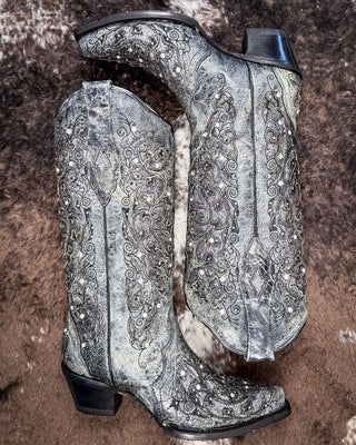 Silver Squall Corral Boot – Women's Boots from Bronco Western Supply Co.