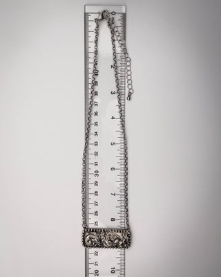 Silverthorne Etched Bar Necklace – Jewelry from Bronco Western Supply Co.
