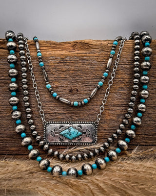Silverton Ridge Layered Pearl Necklace – Jewelry from Bronco Western Supply Co.