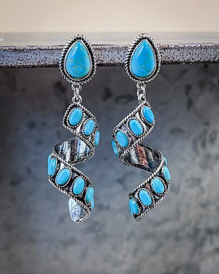 Sister Post Dangle Fashion Earrings - Silver – Jewelry from Bronco Western Supply Co.