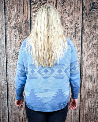 Slate River Knit Aztec Sweater by Lucky & Blessed – Apparel from Bronco Western Supply Co.