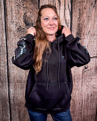 Smoke Signal Aztec Hoodie – Apparel from Bronco Western Supply Co.