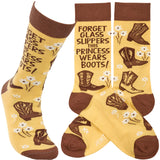 Socks - This Princess Wears Boots - Women's Boots - Primitives by Kathy - Bronco Western Supply Co.