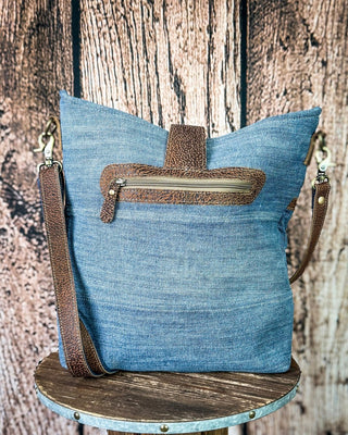 Sofia Mia Denim Rug Crossbody Bag by Myra Bag – Purses & Wallets from Bronco Western Supply Co.