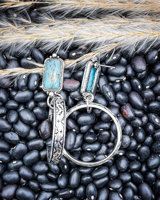 Solace Loop Textured Hoop Earrings – Jewelry from Bronco Western Supply Co.