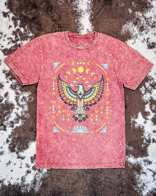 Southwestern Eagle Graphic Tee - Wine – Apparel from Bronco Western Supply Co.