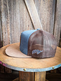 "SPUR" Hooey Blue/Brown Hat - Apparel - Hooey - Bronco Western Supply Co.