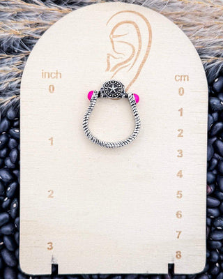 Star Stirrup Fashion Stud Earrings - Pink – Jewelry from Bronco Western Supply Co.