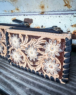 Stella Tooled Leather Pouch by Countryside Co. – Purses & Wallets from Bronco Western Supply Co.